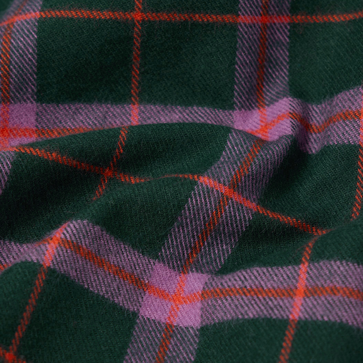 Millenium Heavy Flanell Shirt - Regular Fit - Green Purple Red