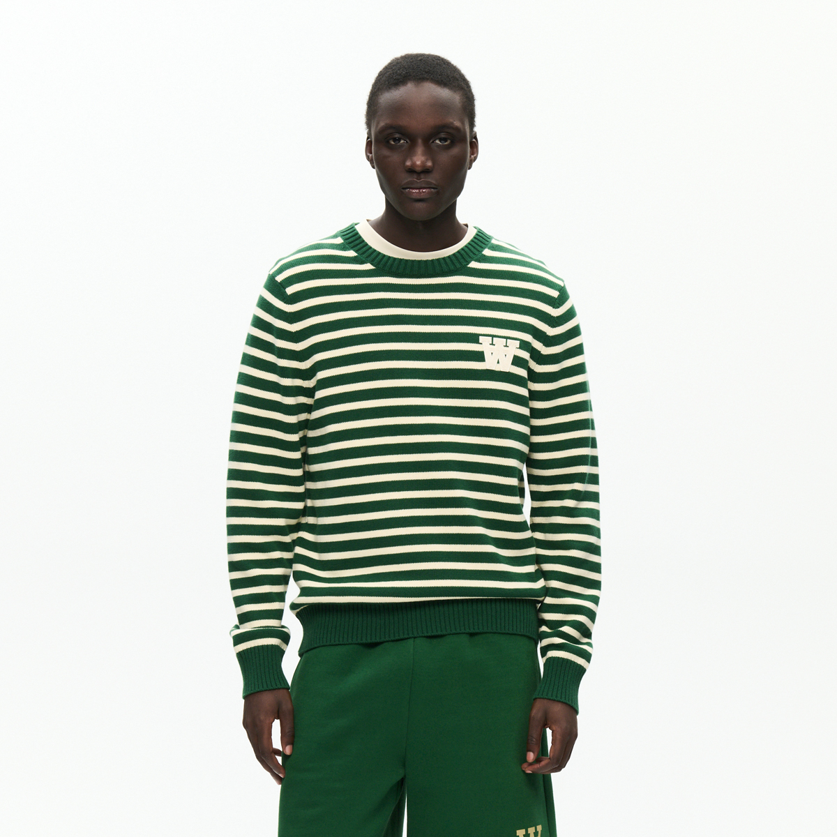 Tay Pullover - Green Stripe