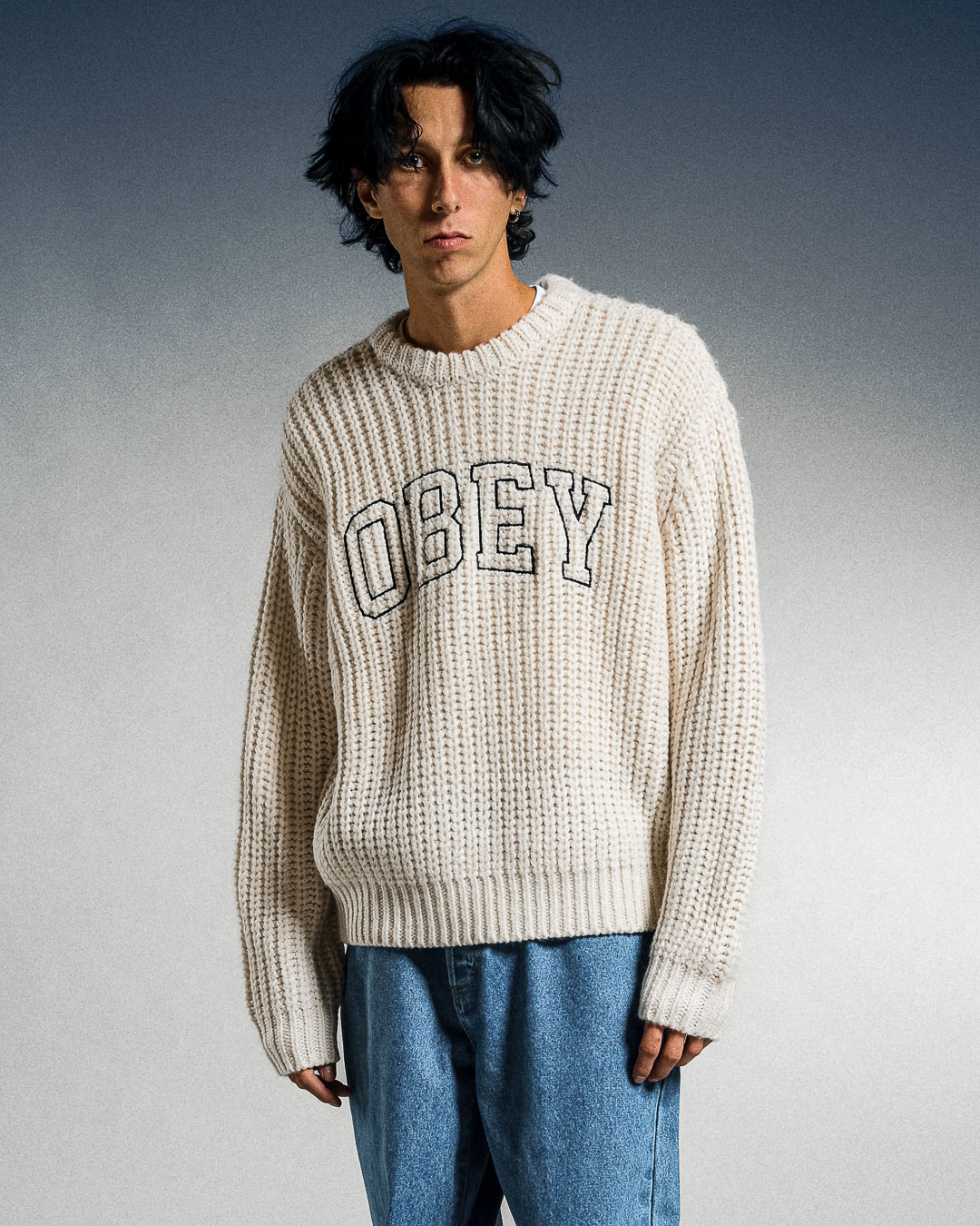 Collegiate Sweater - Whisper White