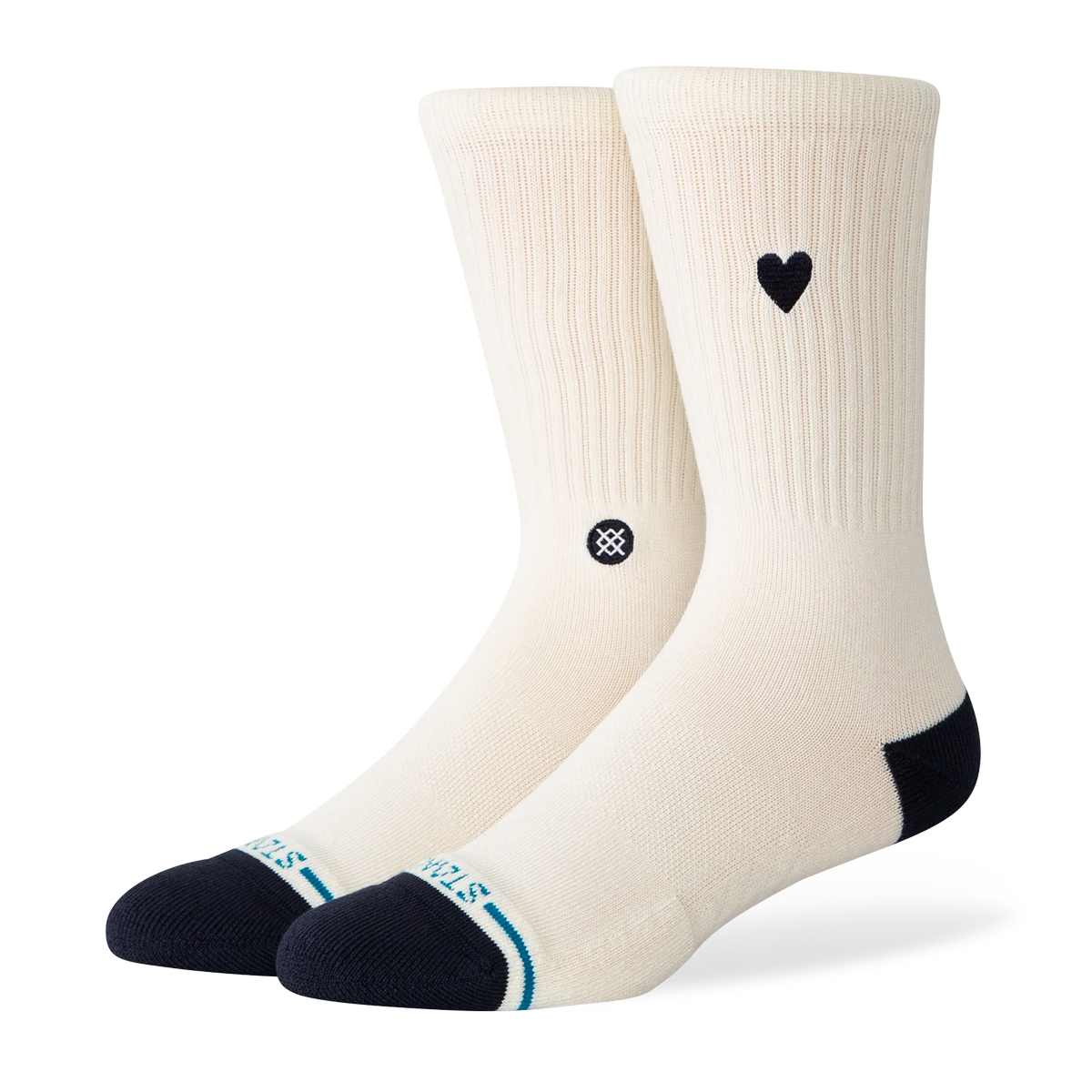 Heart Crew Socke - Beige