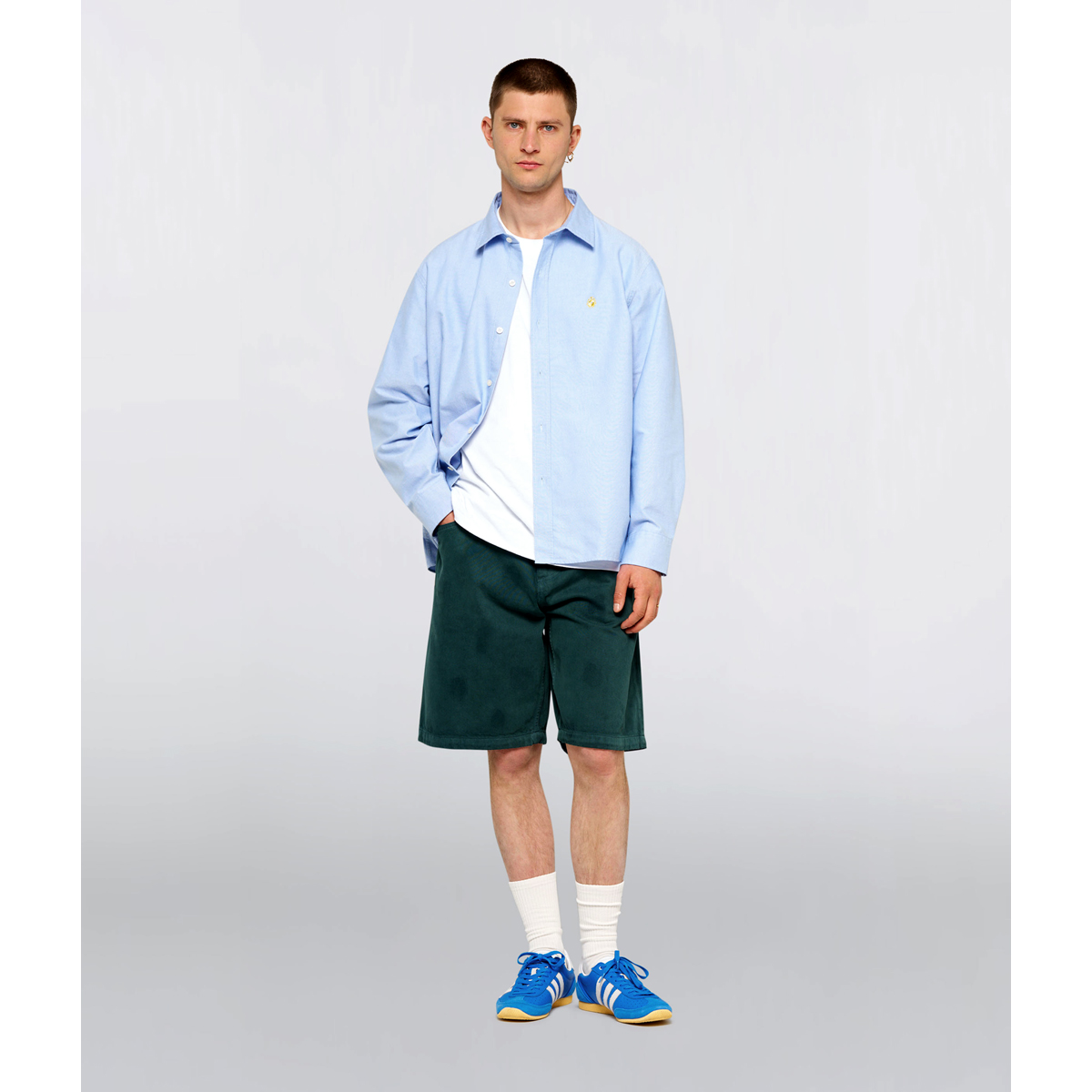 Big Oxford Shirt - Blue Yellow