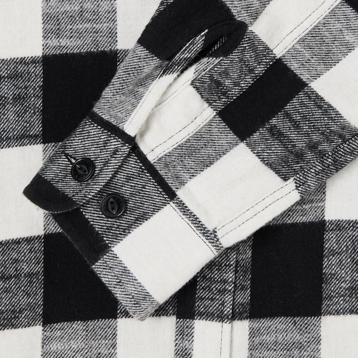 Sebastian Heavy Flanell Shirt - Black White