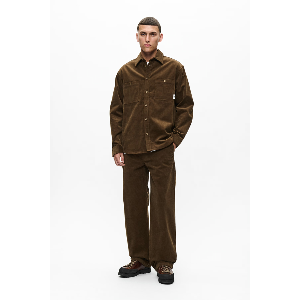 Cooper Cord Overshirt - Brown