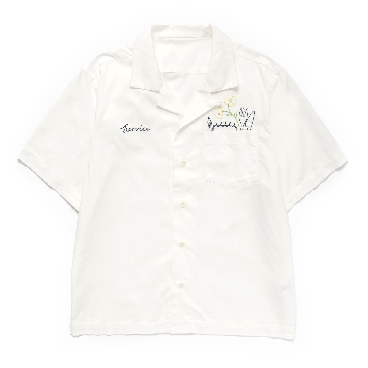 Light Twill Necessities Short Sleeve Shirt - Off White