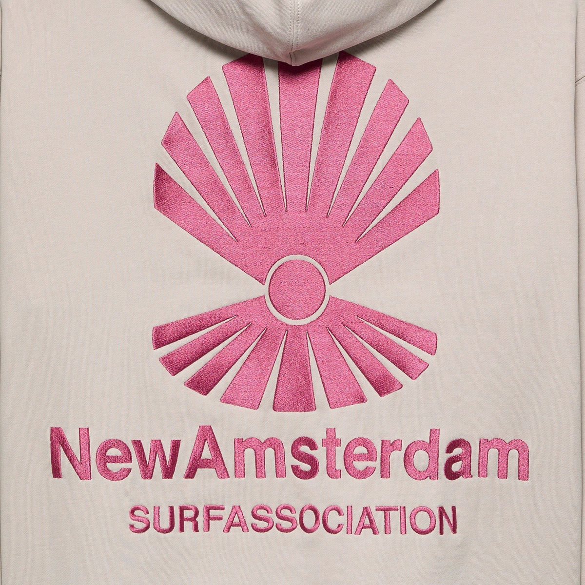 Logo Zip Hoodie - Relaxed Fit - Pebble Magenta