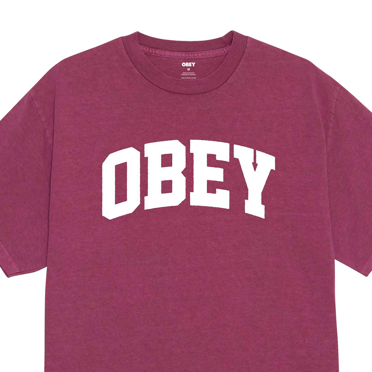 Collegiate - Pigment Dyed T-Shirt - Berry