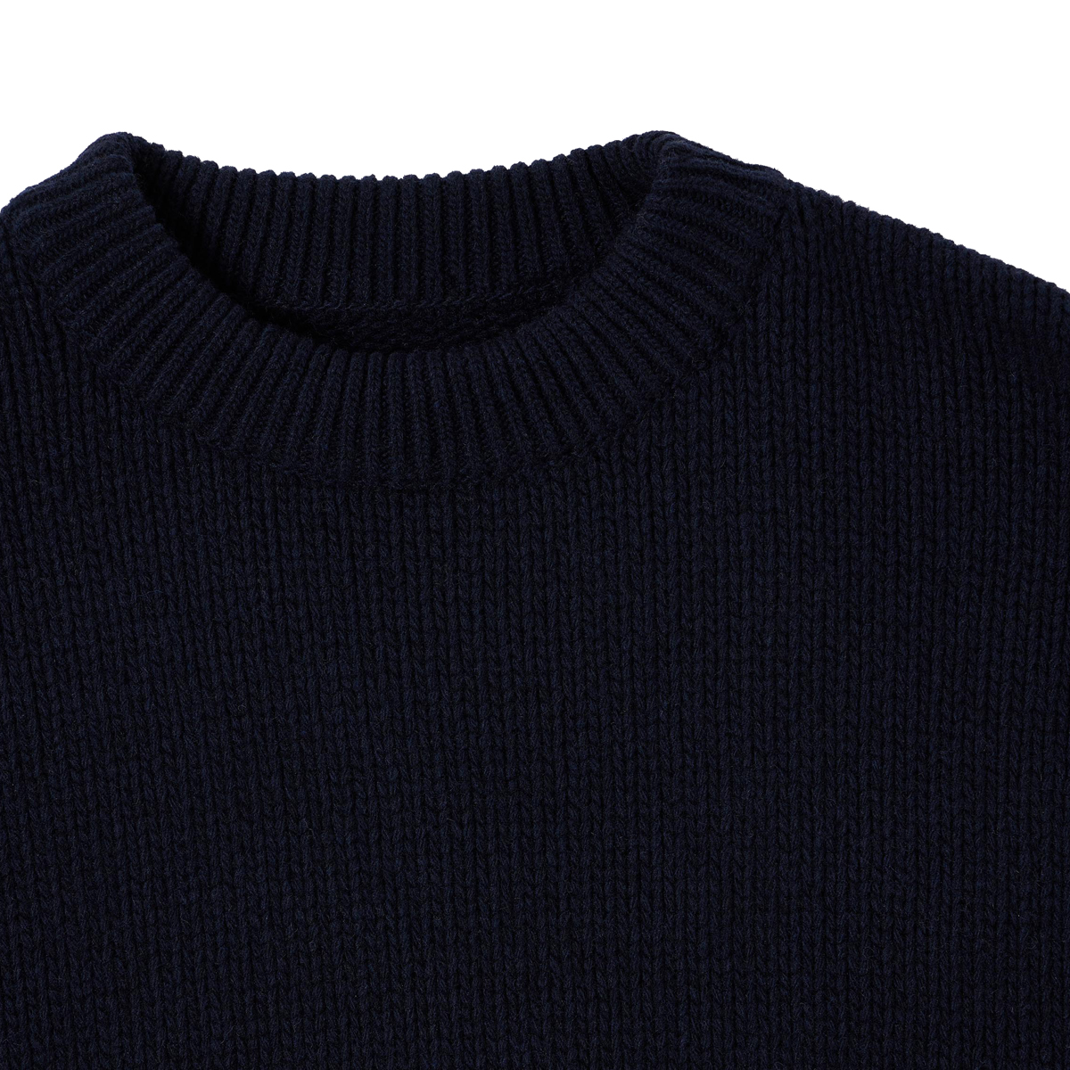 Ellis Strick Sweater - Boxy Fit - Navy