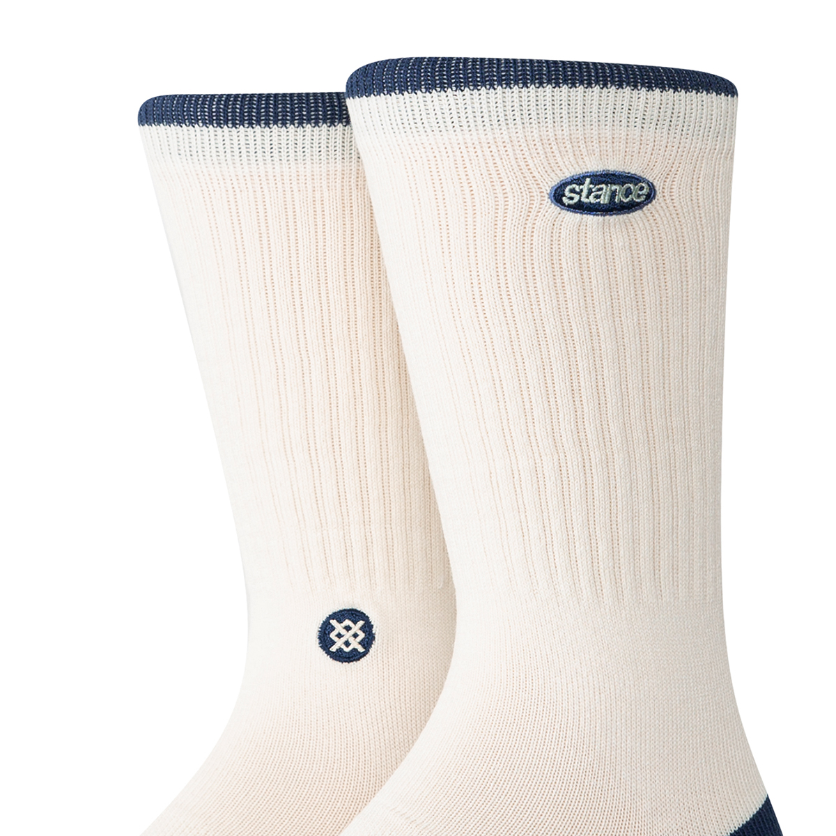 Blurred Crew Socks - Beige