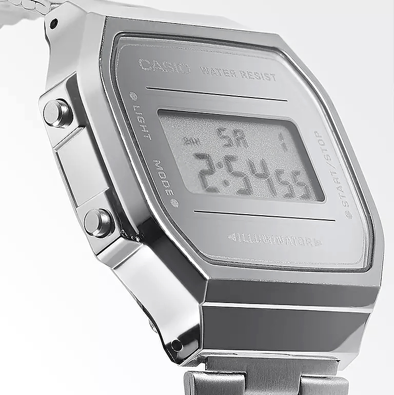 A168WEM-7 - Vintage - Mirrored Silver