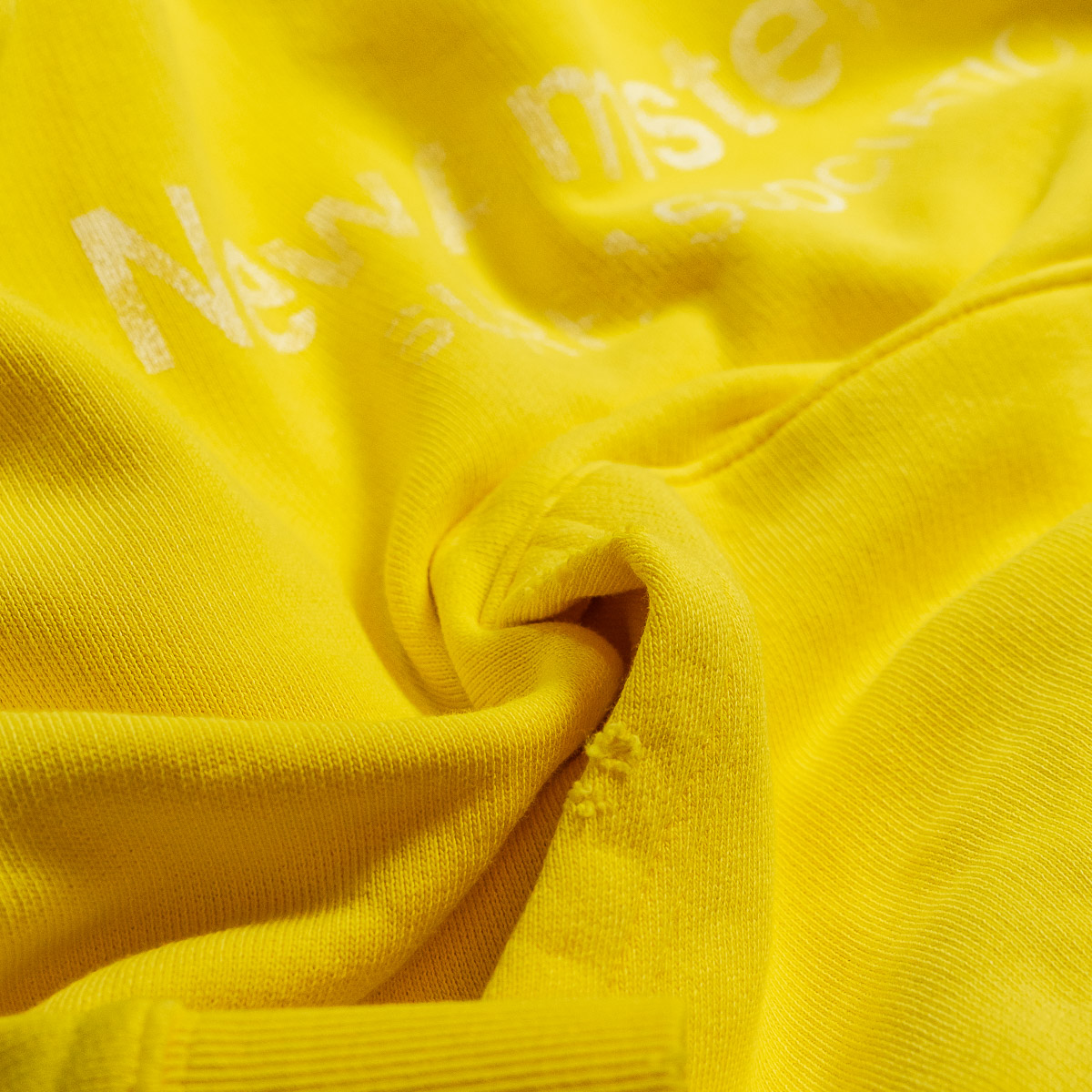 Worked Logo Crewneck Sweatshirt - Yellow