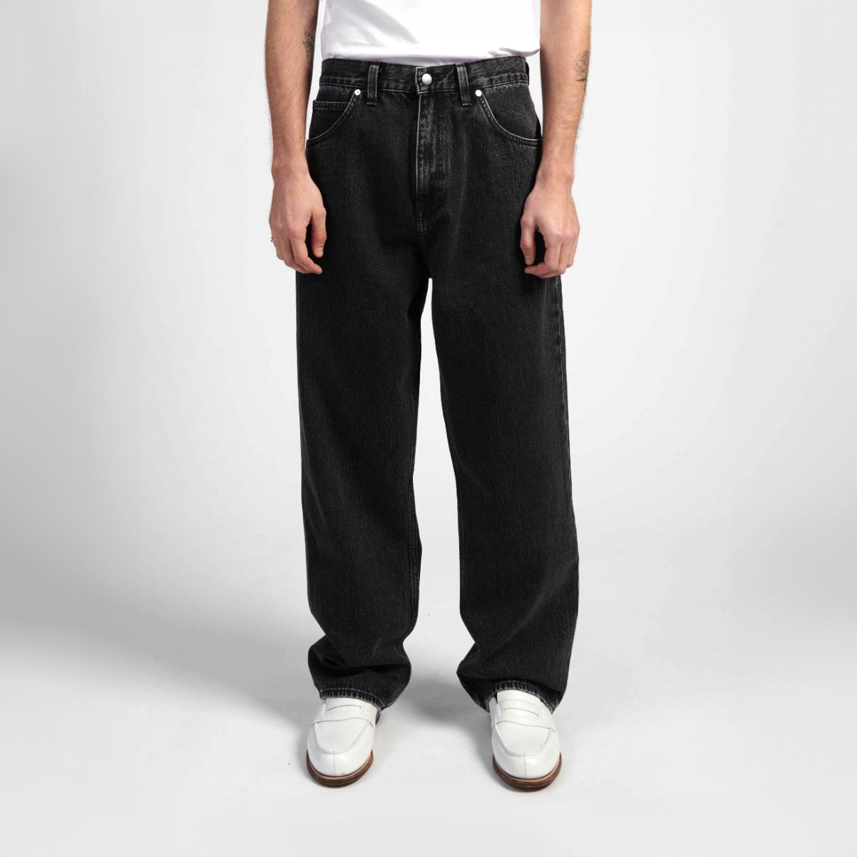 Matrix Pant - Loose Straight - Pembroke Black Denim 13,56 oz - Black Matt