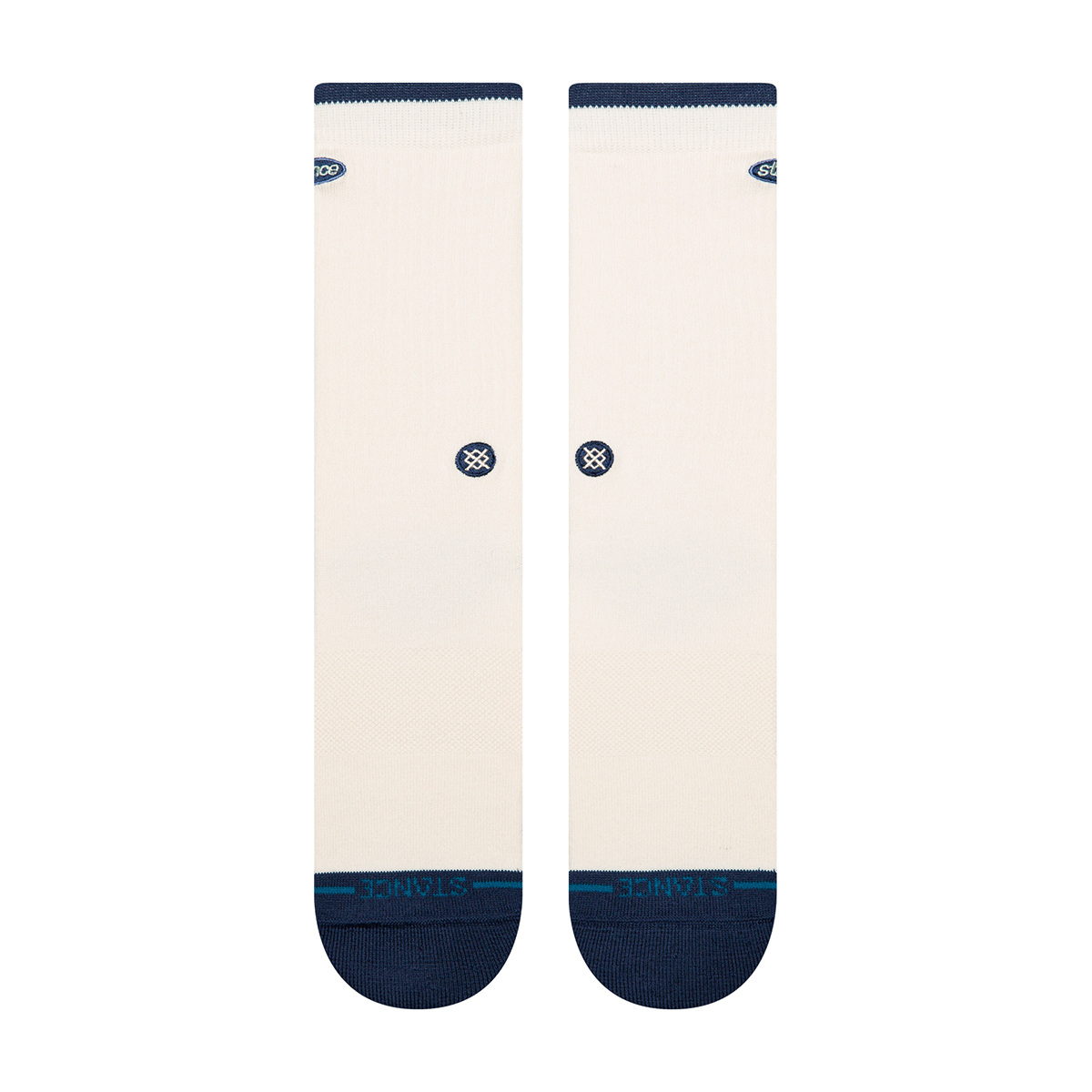 Blurred Crew Socks - Beige