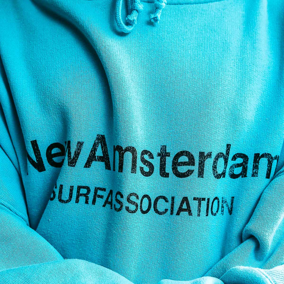 Worked Logo Hoodie - Blue