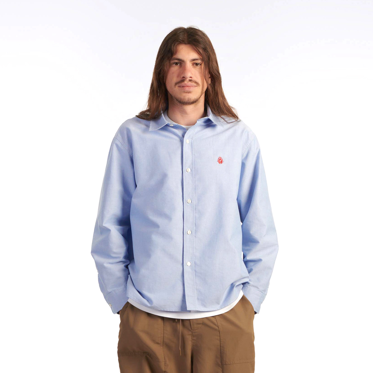 Big Oxford Shirt - Blue Red
