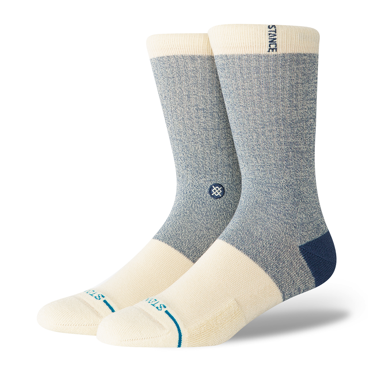Horizon Crew Socks - Butter Blend - Indigo