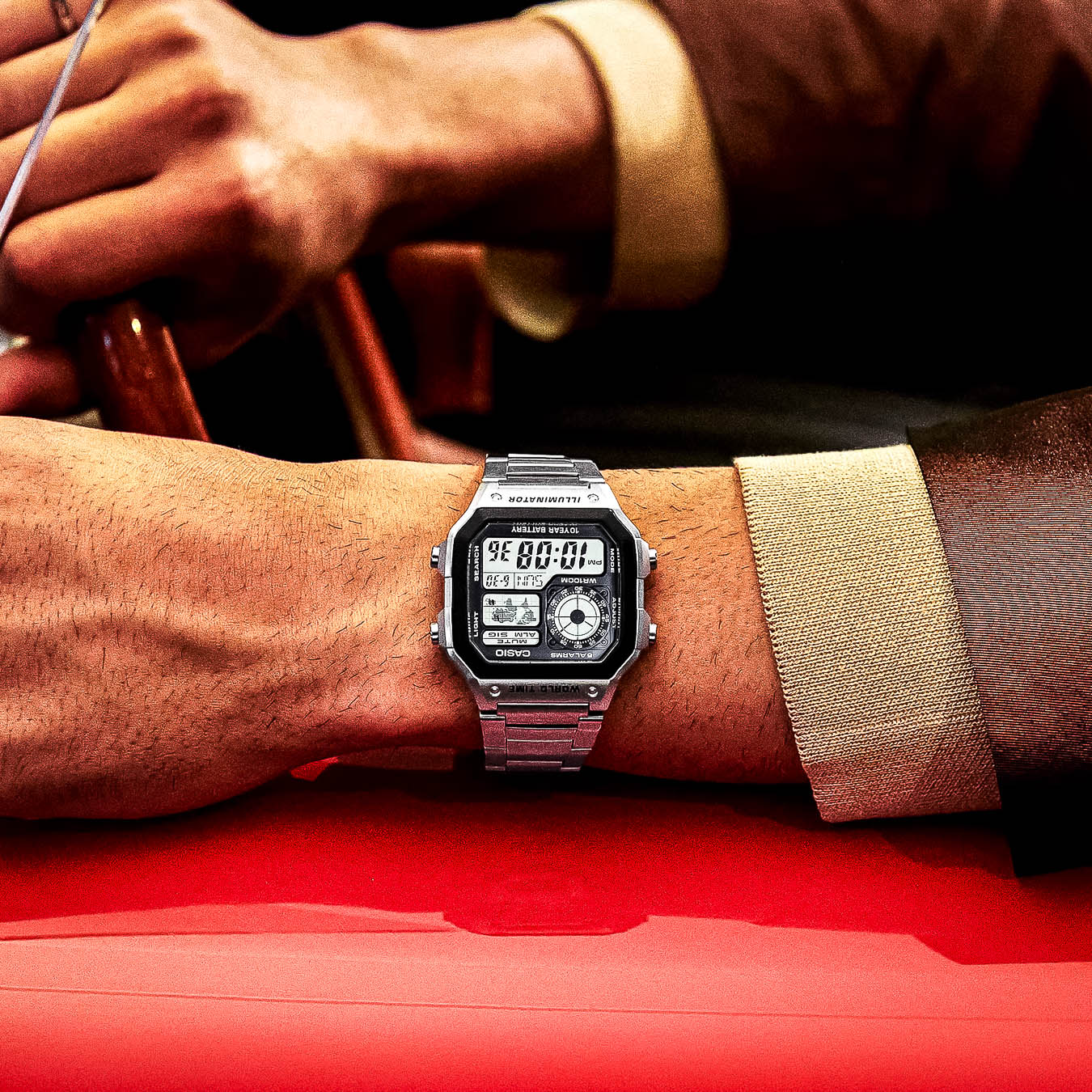AE-1200WHD-1AV - Silver Black