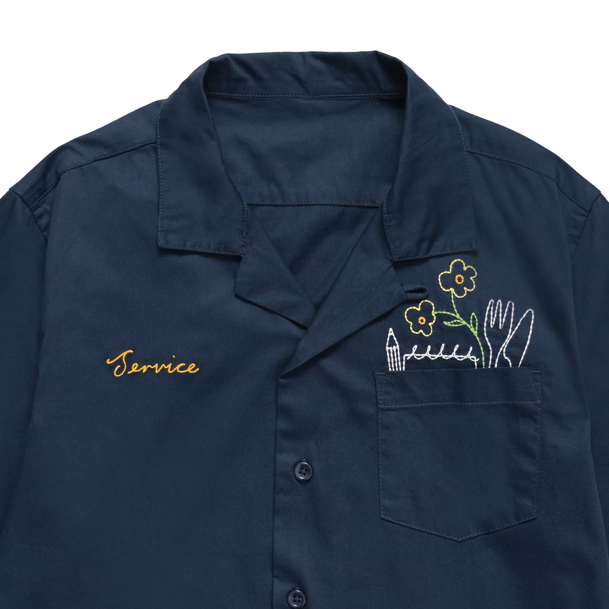 Light Twill Necessities Short Sleeve Shirt - Navy