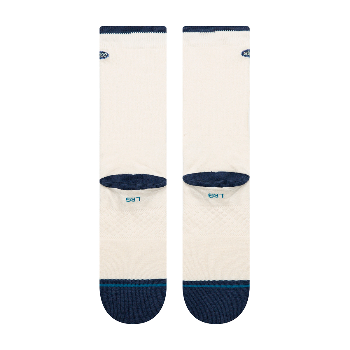 Blurred Crew Socks - Beige