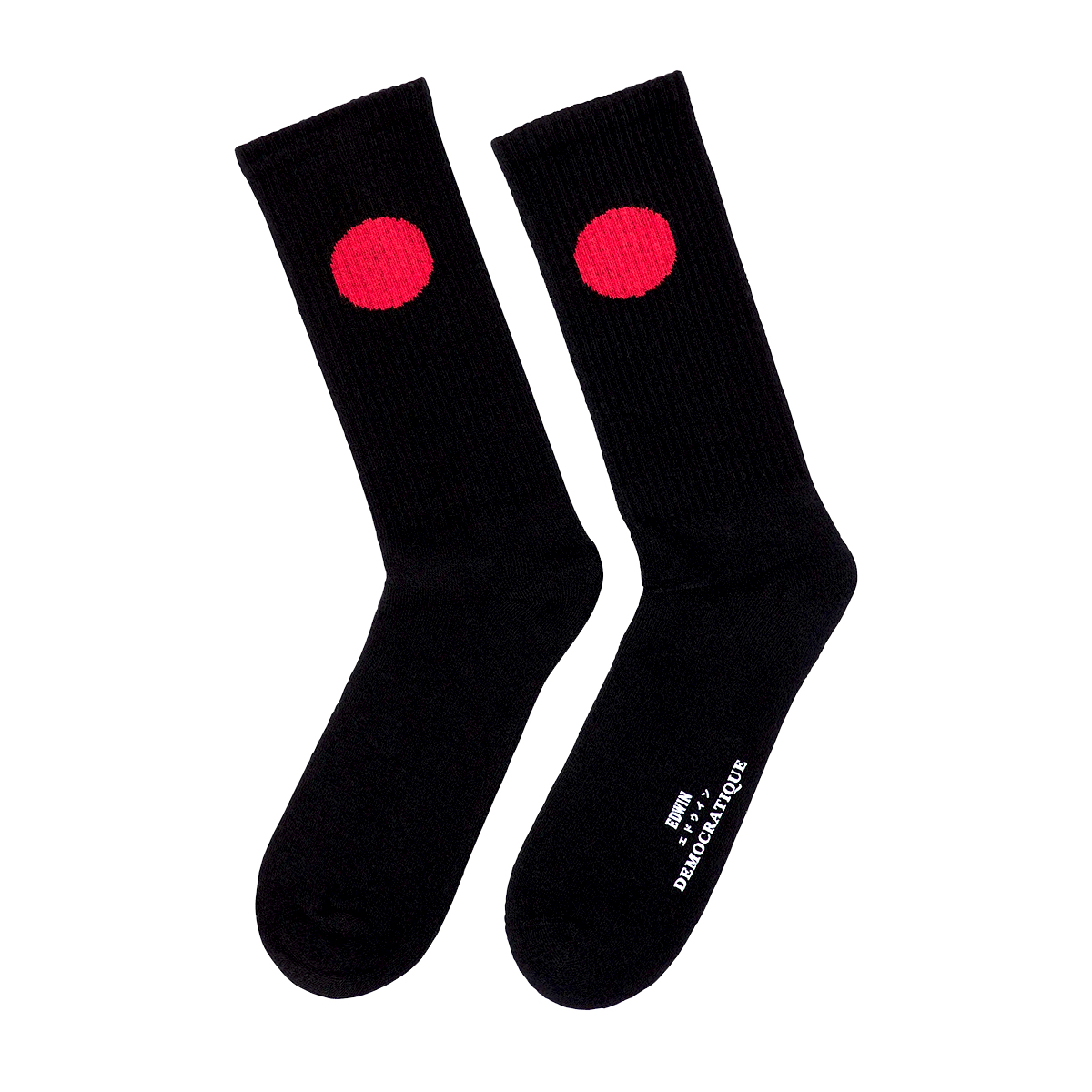 JAPANESE SUN x DEMOCRATIQUE Socke - Black