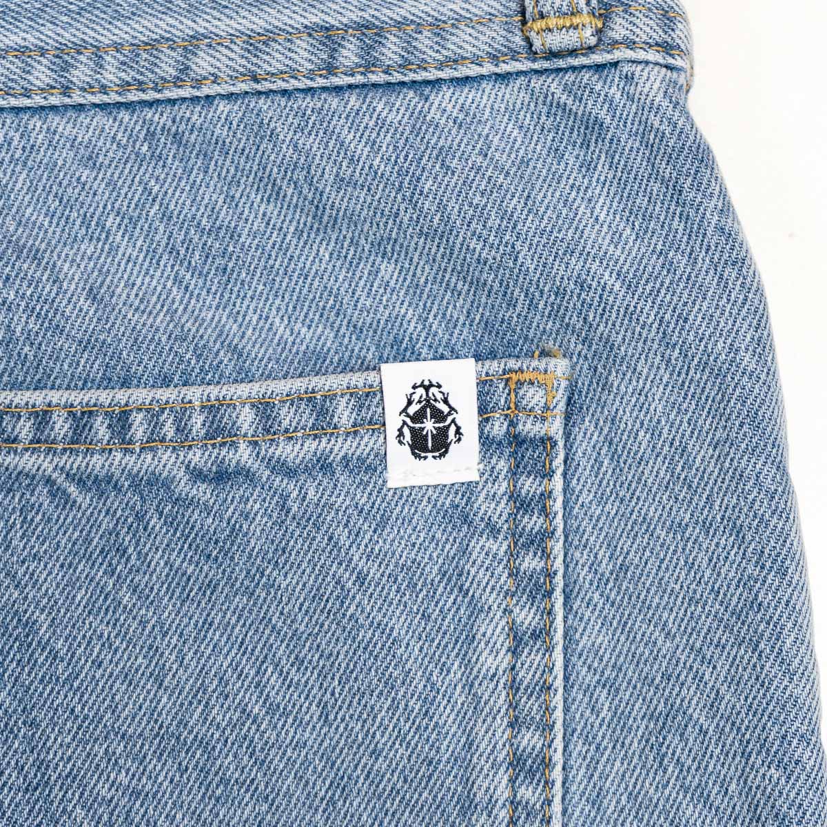 Cosmos Pant - Arctic Blue Denim 14,6 oz - Blue Heavy Bleach Wash