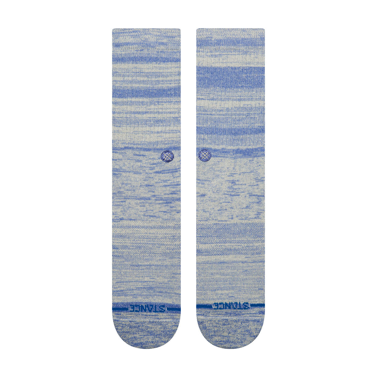 Marled Crew Socks - Blue