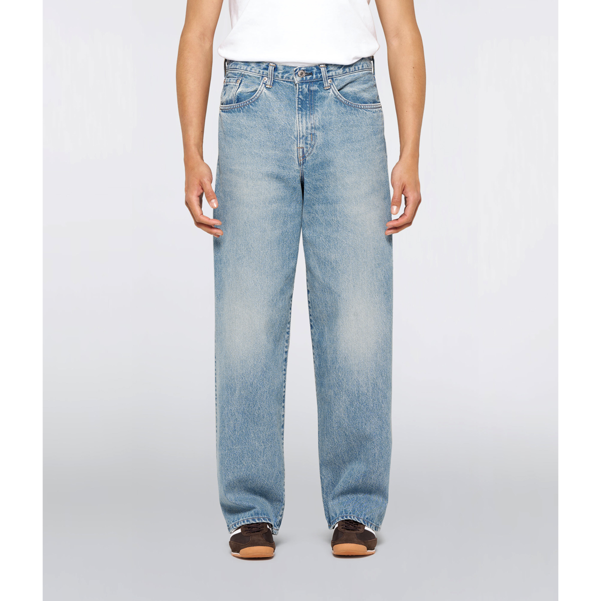 Wide Jeans - Blue Mid Light Used