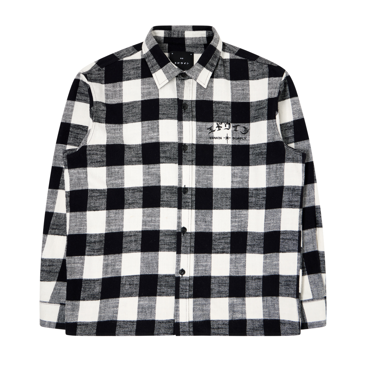 Sebastian Heavy Flanell Shirt - Black White