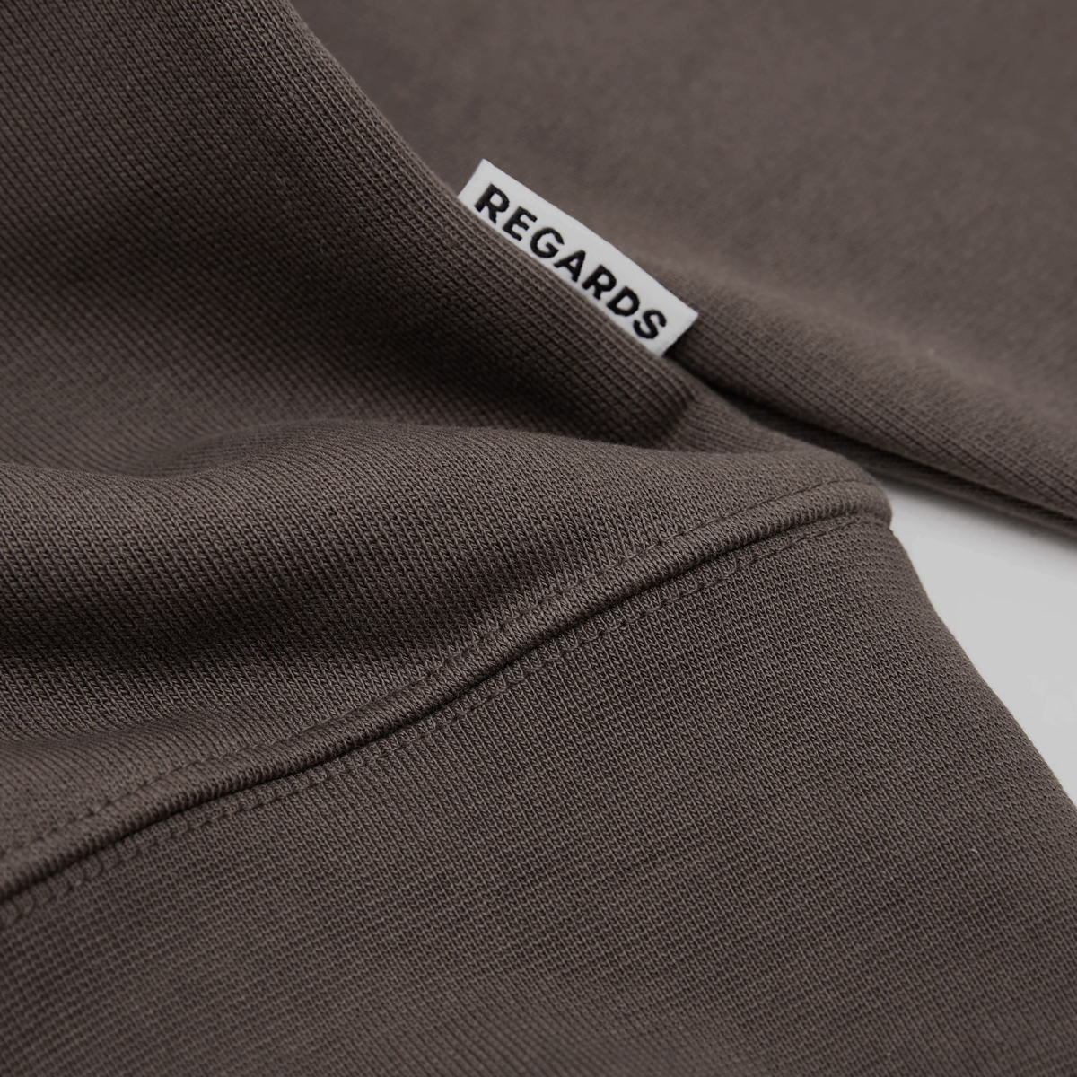 Relaxed Loopback Crewneck Sweatshirt - Coffee