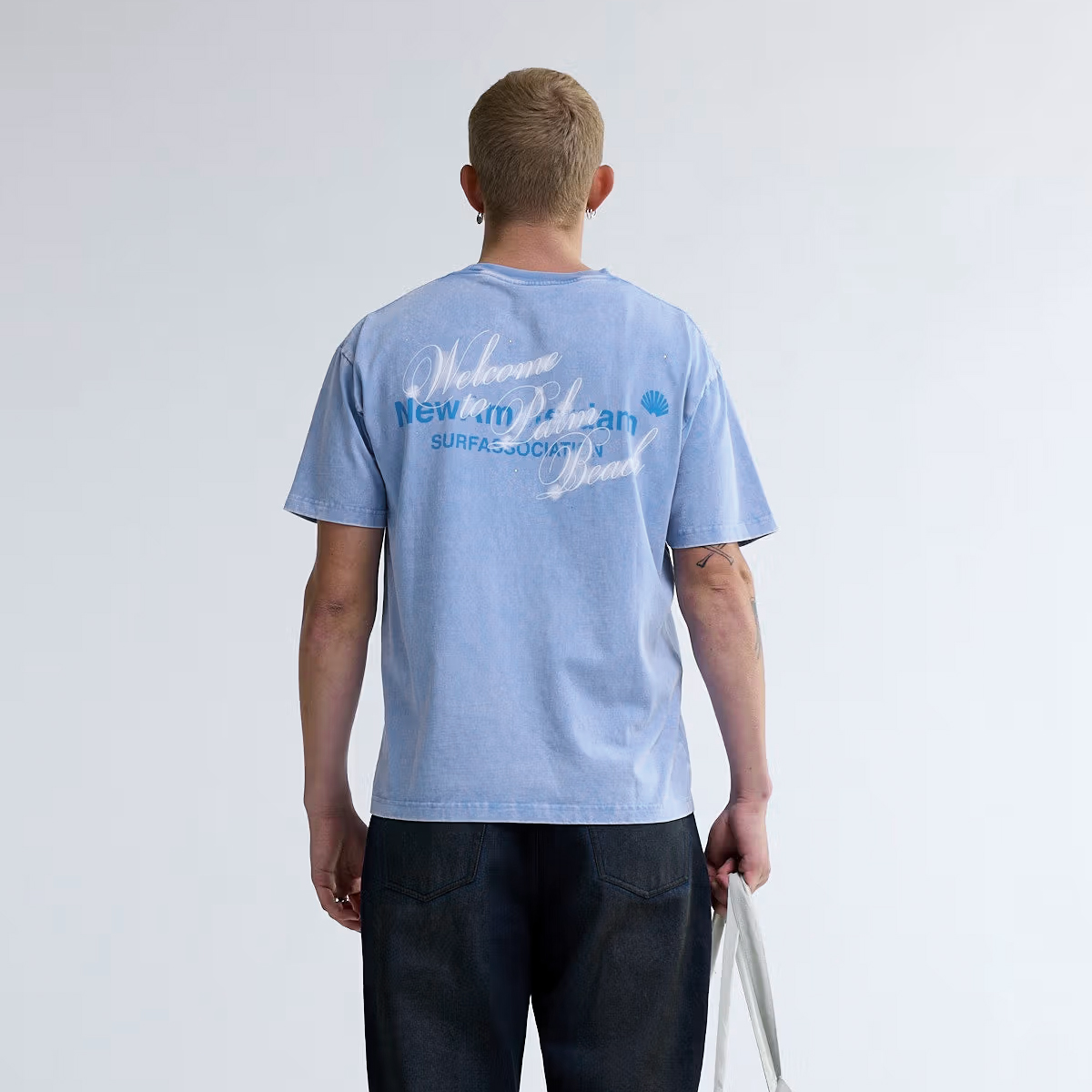 Welcome To Palm Beach T-Shirt - Blue