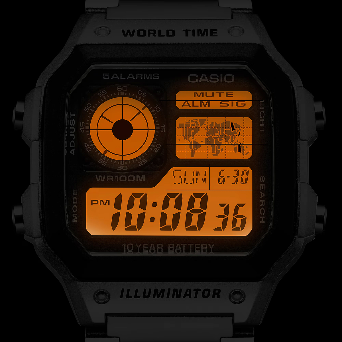 AE-1200WHD-1AV - Silver Black