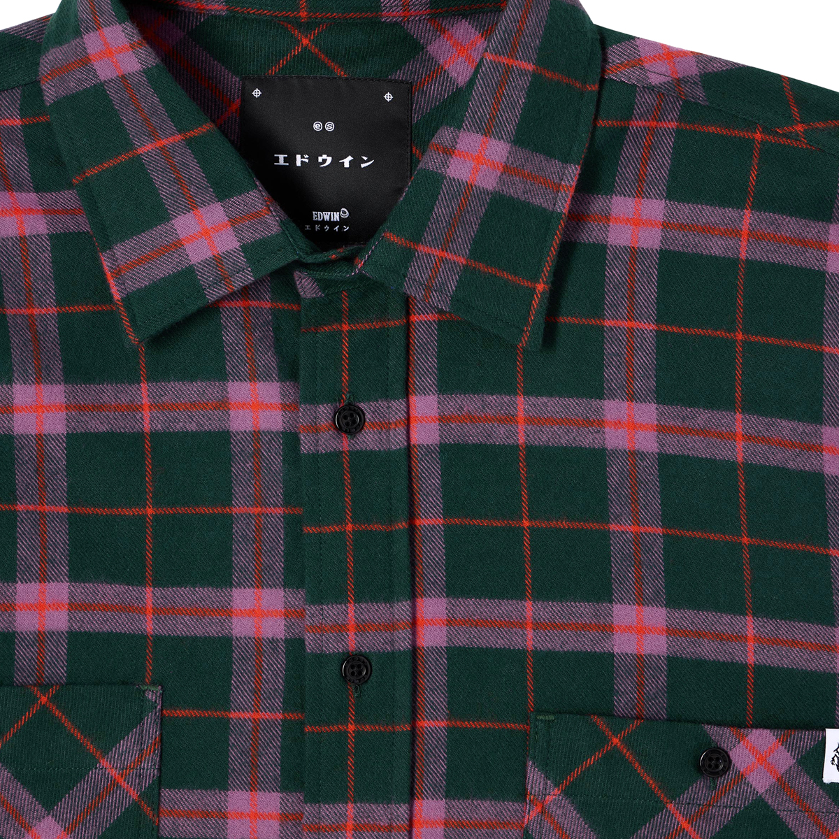 Millenium Heavy Flanell Shirt - Regular Fit - Green Purple Red