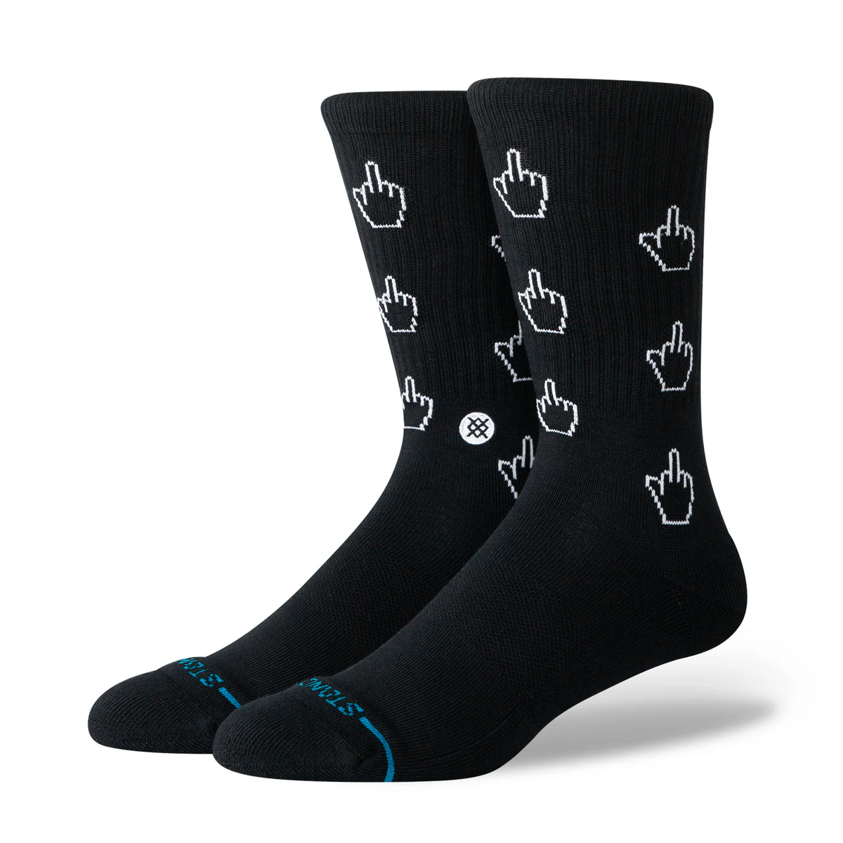 Cursor Crew Socks - Black