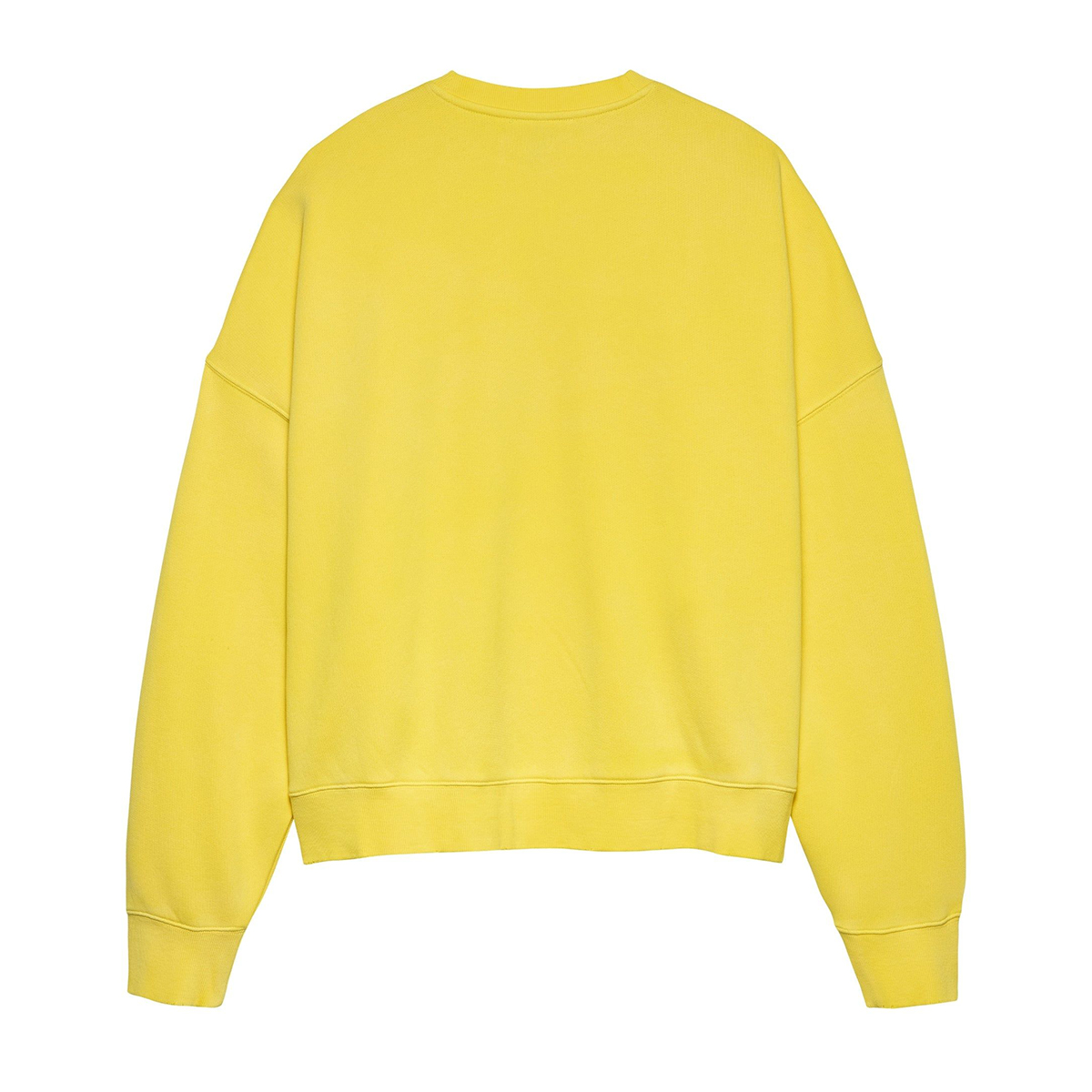 Worked Logo Crewneck Sweatshirt - Yellow