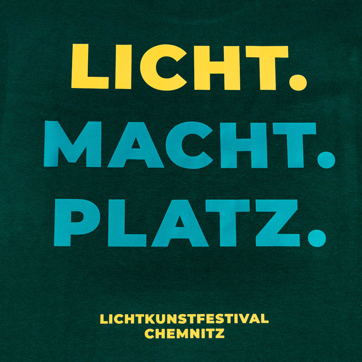 LOV T-Shirt - Licht Macht Platz - Glazed Jade