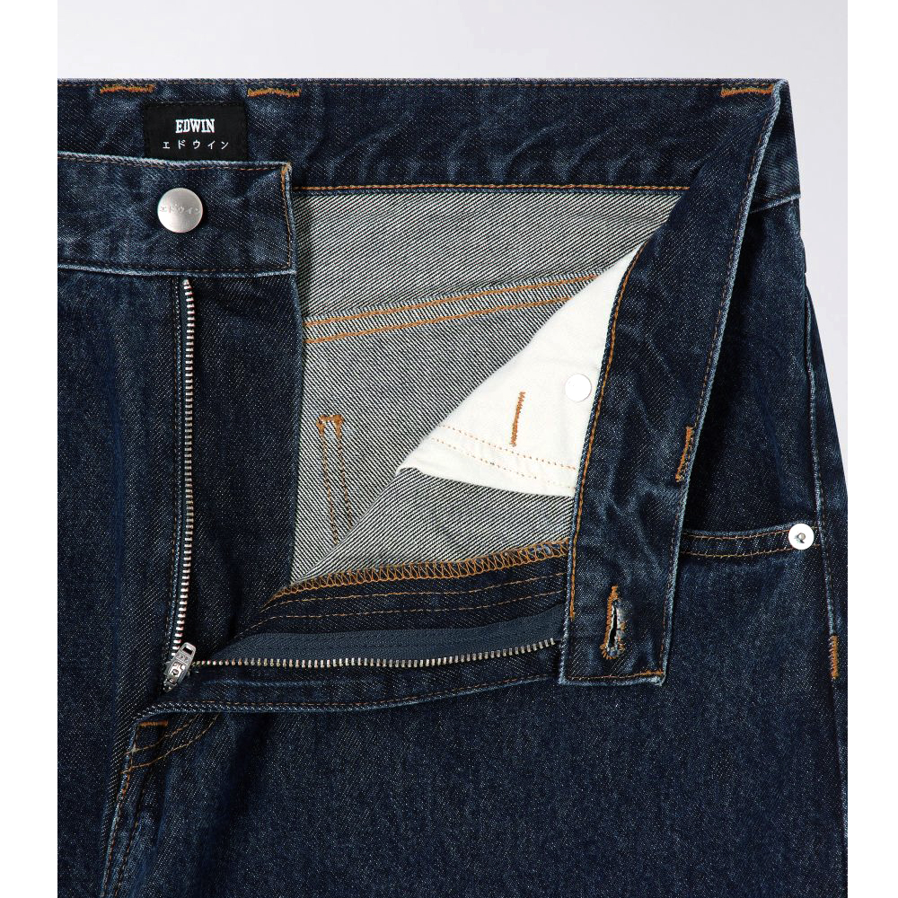 Tyrell Pant - Arctic Blue Denim 14,6 oz - Blue Dark Marble