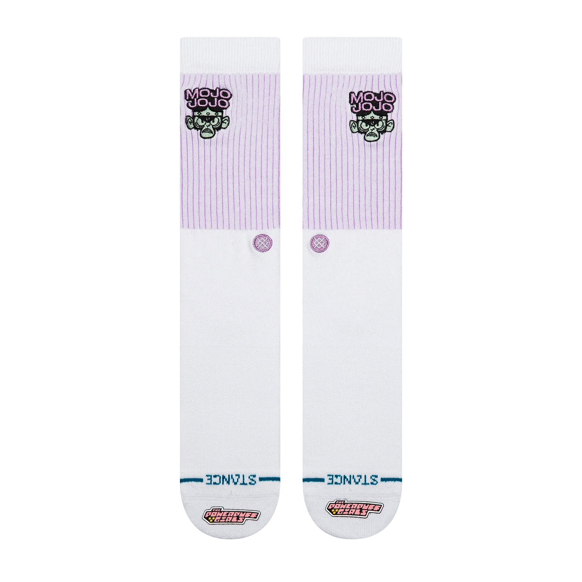 Mojo Jojo Crew Socks - White