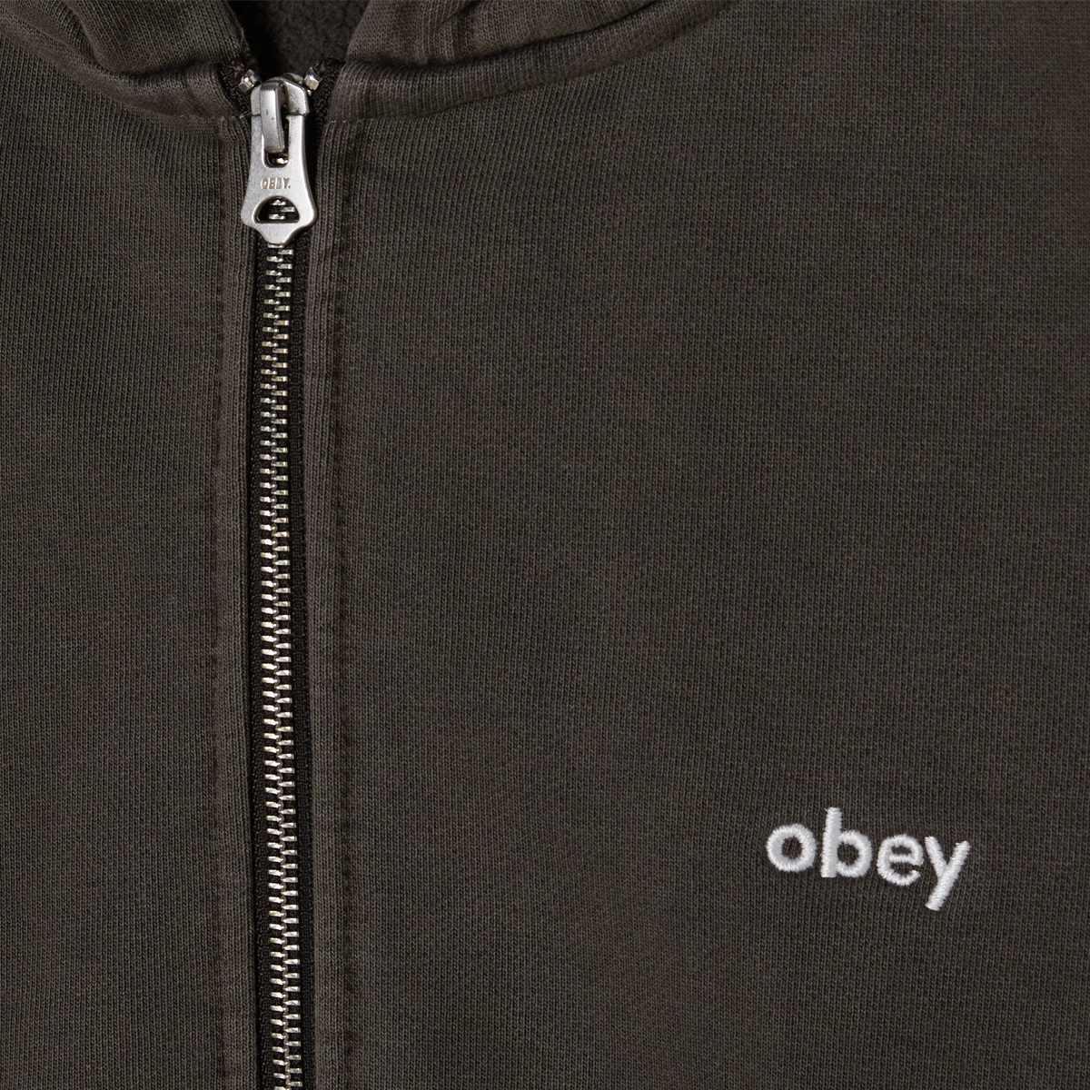 Lowercase Zip-Hoodie - Brown