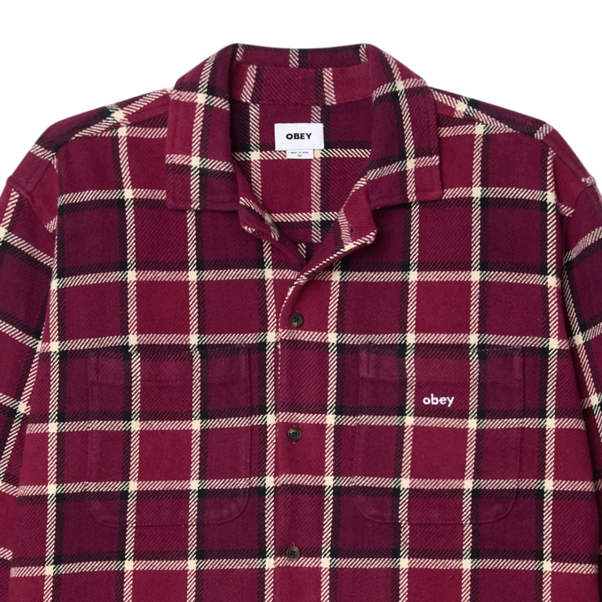 Harold Woven Shirt - Burgundy