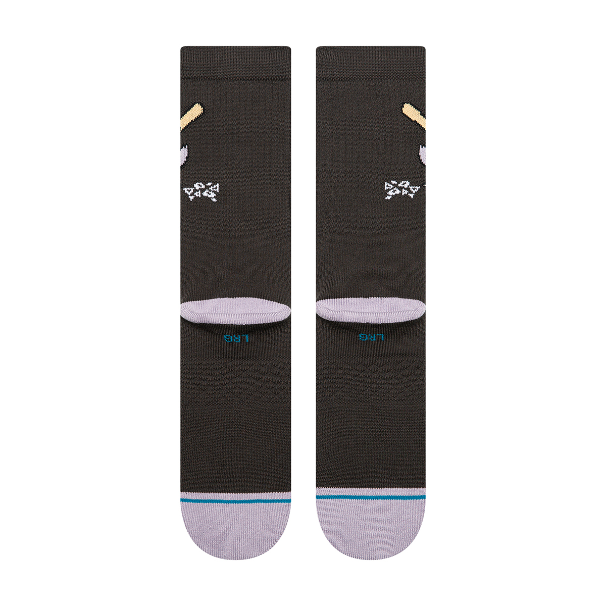 Lights Out Crew Socks - Charcoal