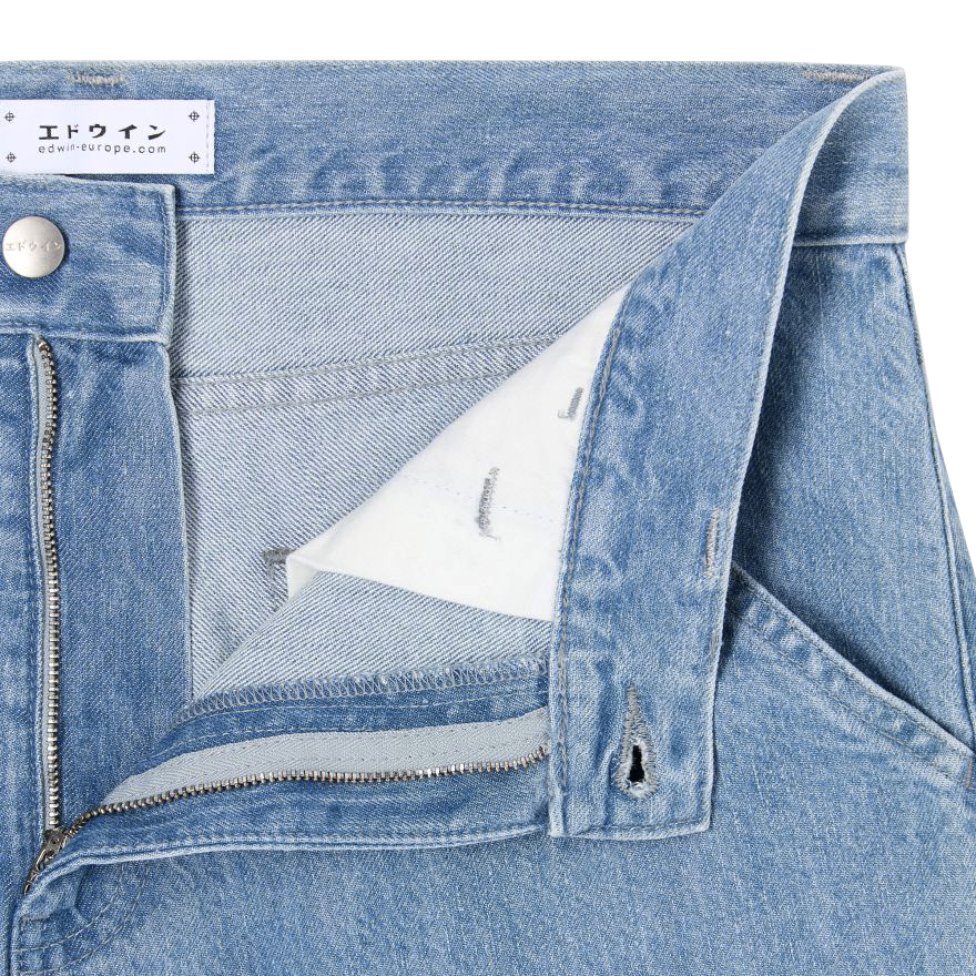 BRIDGER SHORT - 11 oz Portola Blue Denim - Blue Heavy Bleach