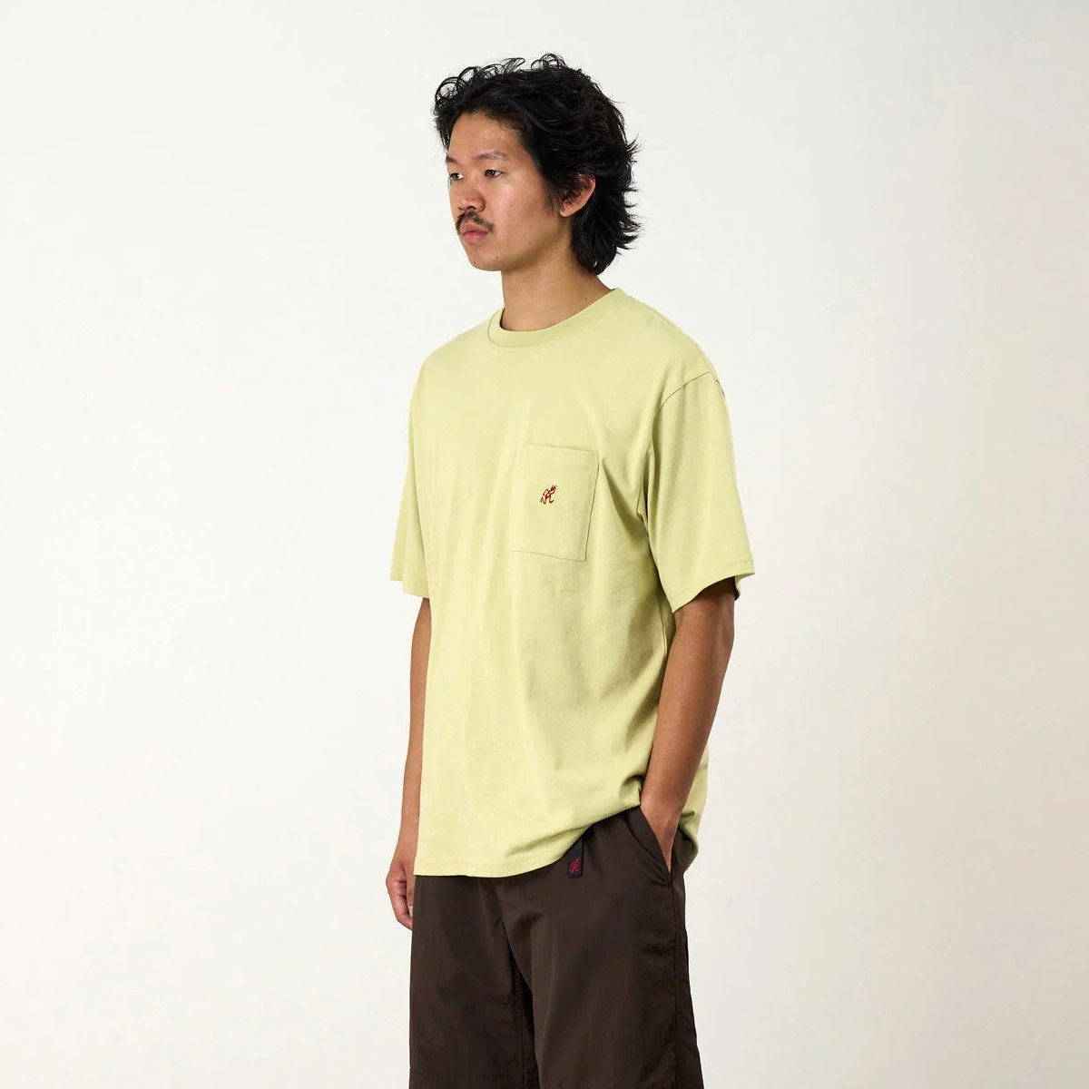 One Point Pocket T-Shirt - Lime