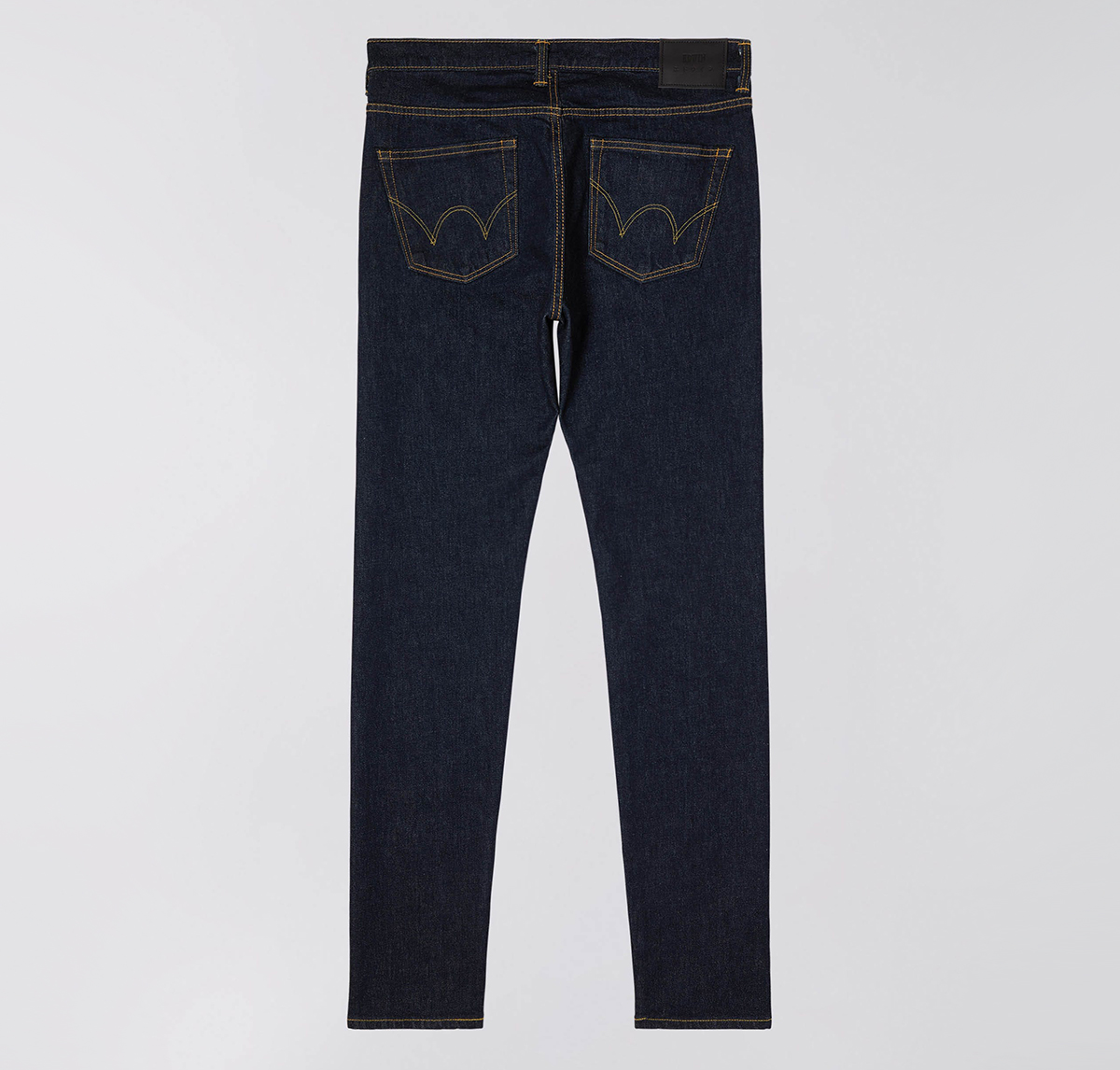EDWIN Slim Tapered 12oz Kaihara Organic Stretch Denim - Made In Japan - Blue Rinsed flat