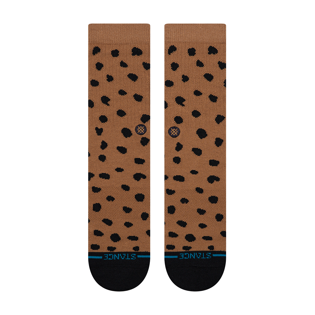 Leopard Crew Socke - Brown