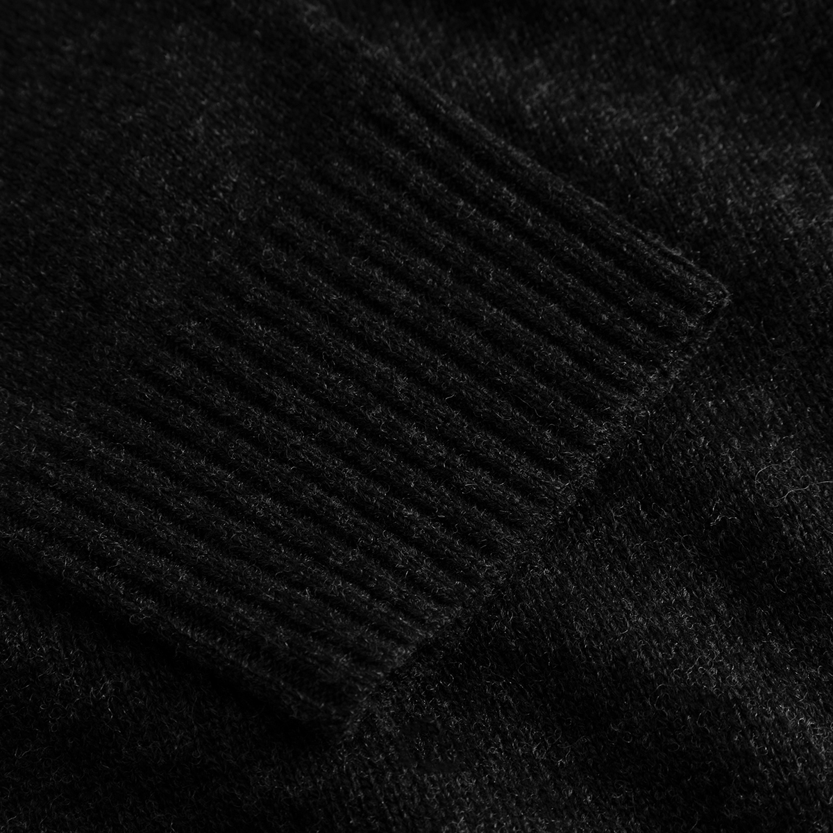 Tay Halfzip Stricksweatshirt - Black