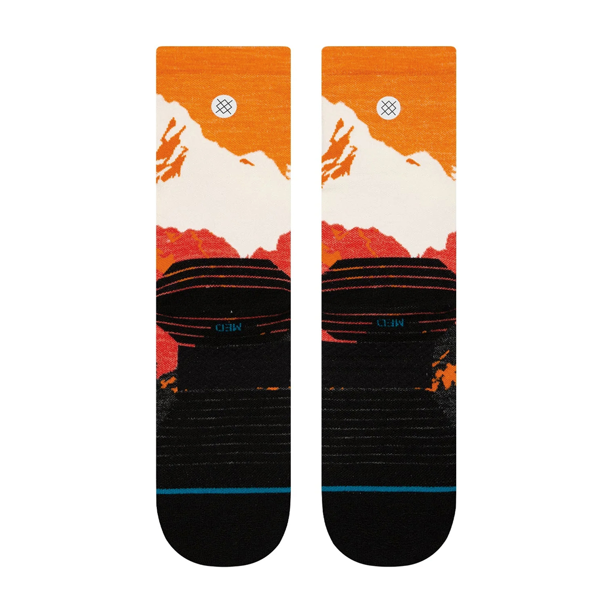 Out Of Range - Running Merino Wool Socke - InfiKnit - Orange