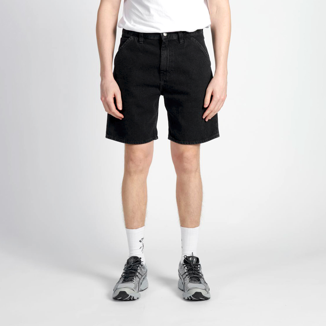 BRIDGER SHORT - 13,5 oz Pembroke Black Denim - Dark Marble Wash