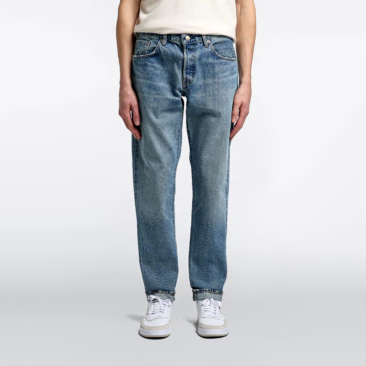 Regular Tapered - Made In Japan - Kurabo Recycle Red Selvage Denim 14oz - Light Used