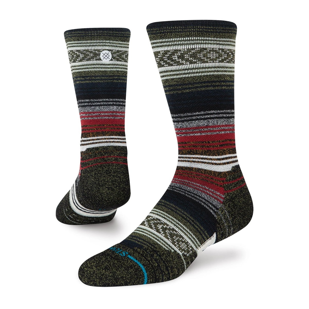 Mid Wool - Performance Socke - InfiKnit® - Black Red