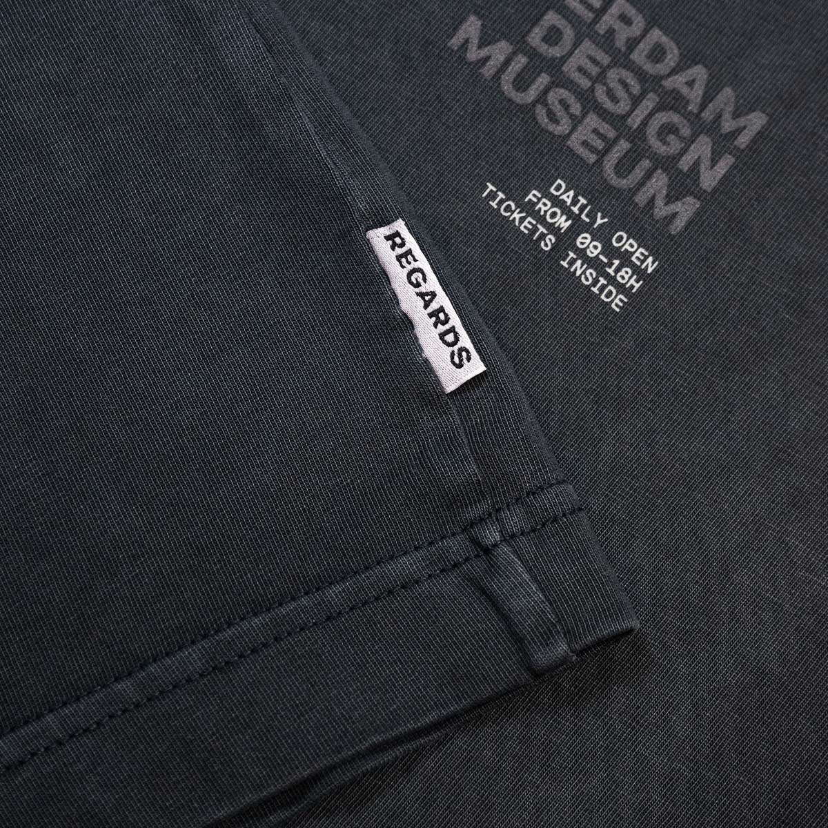 Museum Heart T-Shirt - Washed Black