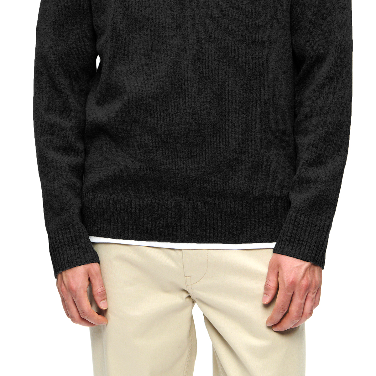 Tay Halfzip Stricksweatshirt - Black